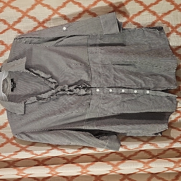 Style&Co Striped Blouse - Picture 1 of 6